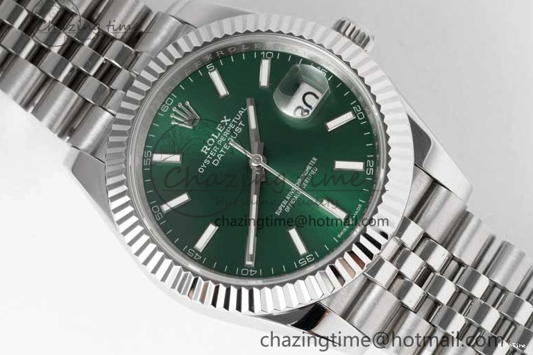 MiroTime 1220 Functional DateJust 41mm 126334 DIWF 1:1 Best Edition 904L Steel Green Sunburst Dial on Jubilee Bracelet SA 2305